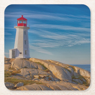 Peggy's Cove Lighthouse Rechteckiger Pappuntersetzer