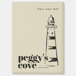 Peggy's Cove Nova Scotia gekritzelter Leuchtturm Magnet
