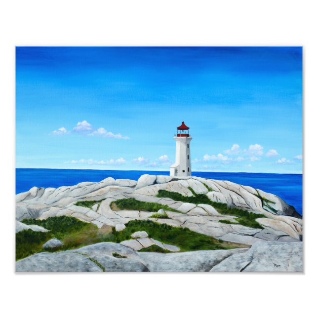 Peggy's Cove Nova Scotia Lighthouse Fotodruck (Vorne)