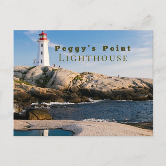 Peggys Point Lighthouse Atlantic Canada Postkarte (Vorderseite)