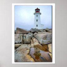 Peggys Point Lighthouse und Reflektion