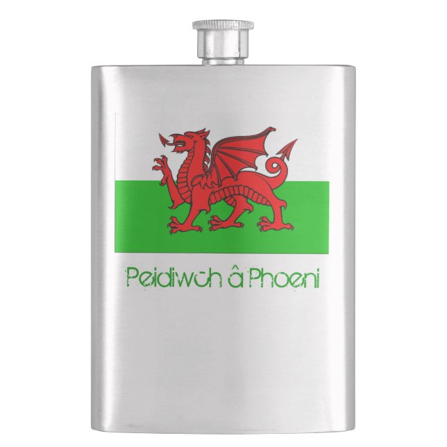 Peidiwch â Phoeni Waliser Hipflask Flachmann (Vorderseite)