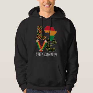 Peims Clerk Love Map African American Black Histor Hoodie