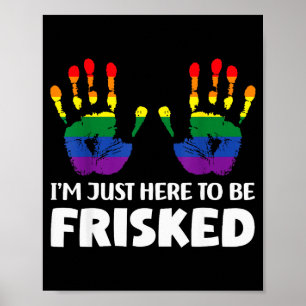 Peinlicher Airrt-Gag-T-Shirt-Austausch Ich bin nur Poster