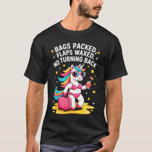 Peinlicher Lustiger Einhorn Urlaub Reise Erwachsen T-Shirt