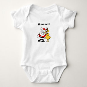 Peinliches Santa-Selfie, lustige Weihnachts-Cartoo Baby Strampler