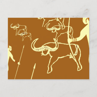 Peinture rupestre tassili préhistoire postkarte