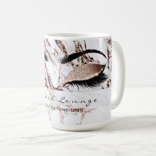 Peitschen-Erweiterung mustert Make-upkupfernen Kaffeetasse