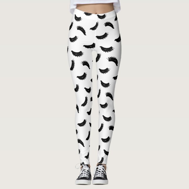 Peitschen kopieren moderne Wimper-Erweiterungen Leggings (Vorderseite)