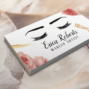 Peitschen-Maskenbildner-eleganter Visitenkarte