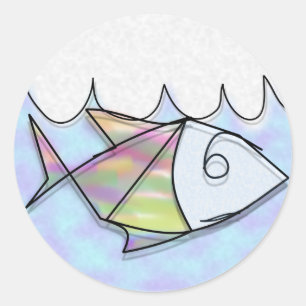 Peixinho de Arame Runder Aufkleber