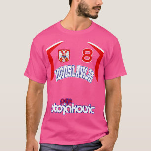 Peja Stojakovic Retro Jugoslawien Euro Basketball  T-Shirt
