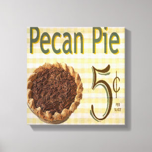 Pekannuss-Pie Leinwanddruck