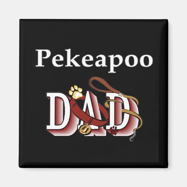 pekeapoo dad Magnet (Vorne)