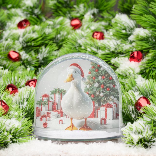 PEKIN CHRISTMAS DUCK SNOW GLOBE SCHNEEKUGELN (Weihnachten)