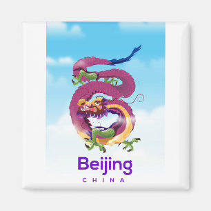 Peking China Drache Reiseplakat Magnet