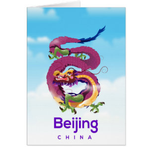 Peking China Dragon Reiseplakat