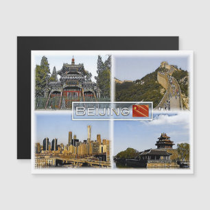 Peking - China - Mosaik - Magnetkarte