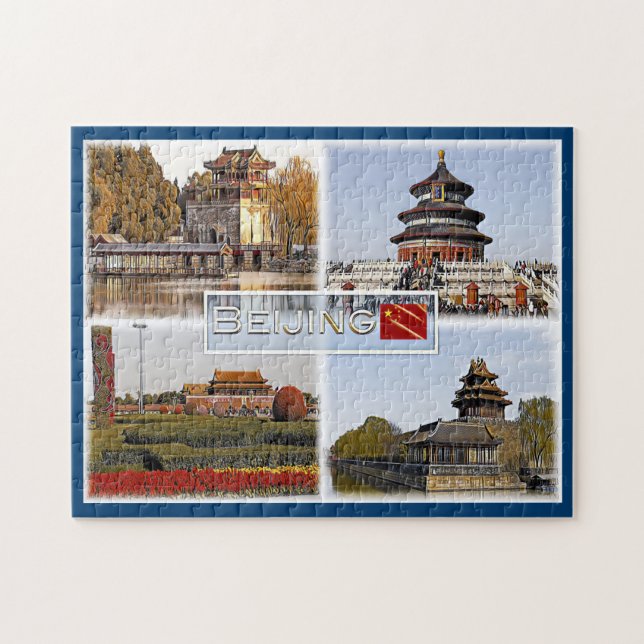 Peking - China - Mosaik - Puzzle (Horizontal)