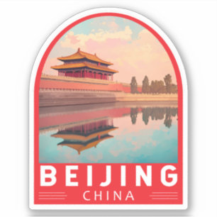 Peking China Reise Kunst Emblem Aufkleber