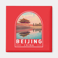 Peking China Reise Kunst Emblem
