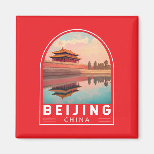 Peking China Reise Kunst Emblem Magnet