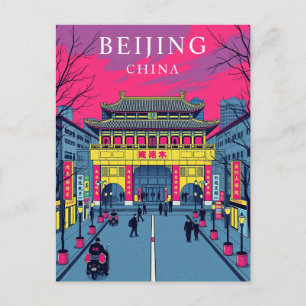 Peking China Retro Reisen Postkarte