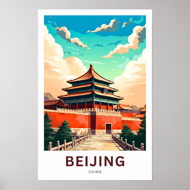 Peking China Travel Print Poster (Vorne)