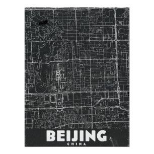 Peking China Vintage Reisekarte Poster