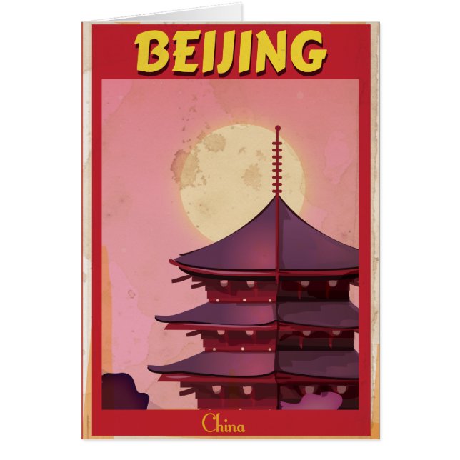 Peking China Vintage Reiseplakat (Vorne)