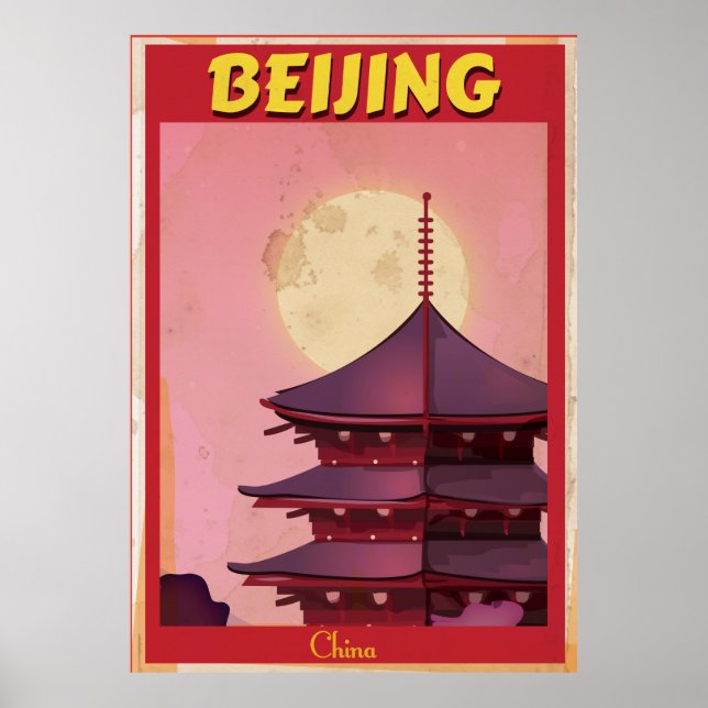 Peking China Vintage Reiseplakat Poster (Vorne)