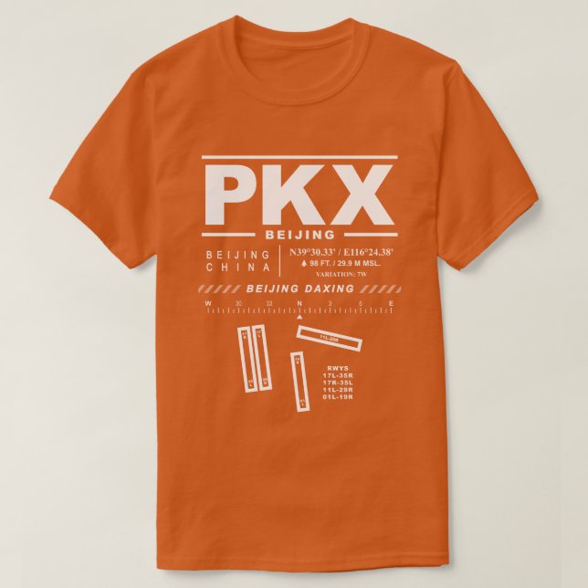 Peking Daxing International Airport PKX T - Shirt (Design vorne)