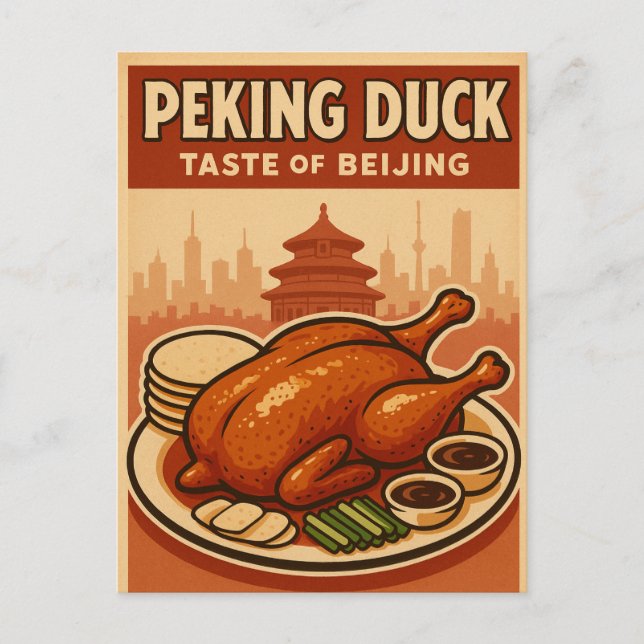 Peking Duck – A Culinary Icon of Beijing Postkarte (Vorderseite)