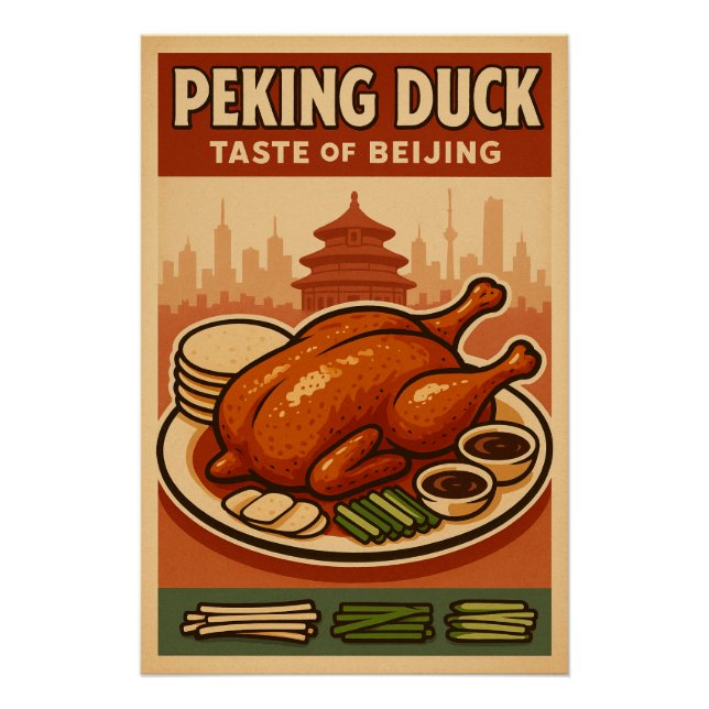 Peking Duck - Ein kulinarisches Icon von Peking Poster (Vorderseite)