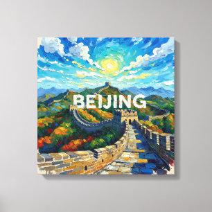 Peking Große Mauer Morgenlicht Leinwandkunst Leinwanddruck