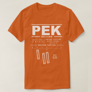 Peking Hauptstadt Int'l Airport PEK Teemaschine T-Shirt