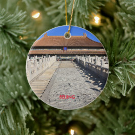 Peking Landschaftlicher Weihnachtskalender Keramikornament