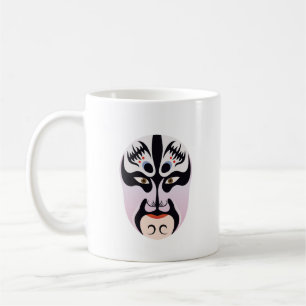 Peking-Oper-Schminke Zhang Fei Kaffeetasse