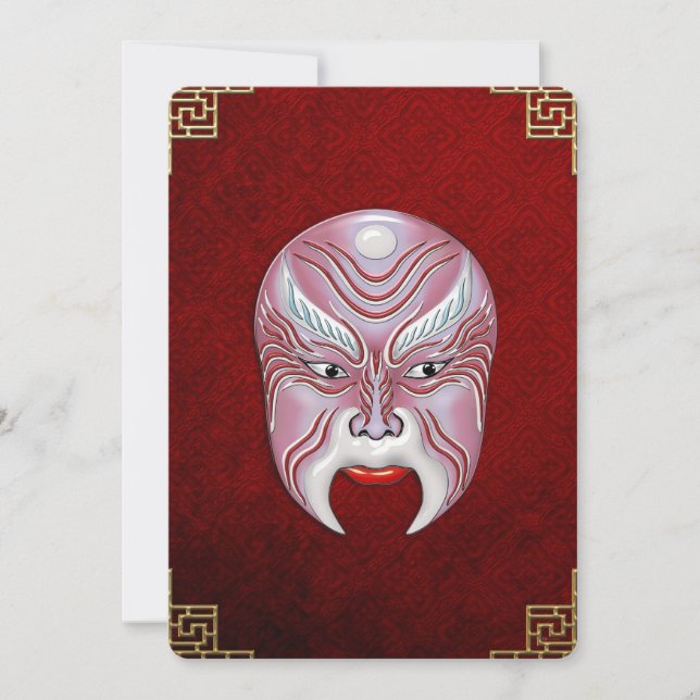 Peking Opera Gesichtsmalmasken - Jiang Shang (Vorderseite)