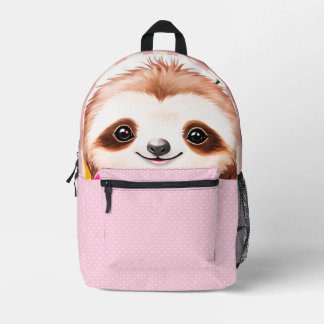 Peking Sloth Backpack Bedruckter Rucksack