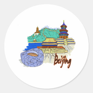 Peking-Stadtreise graphic.png Runder Aufkleber