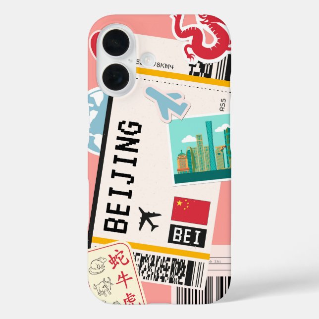 Peking Travel Case-Mate iPhone Hülle (Rückseite)