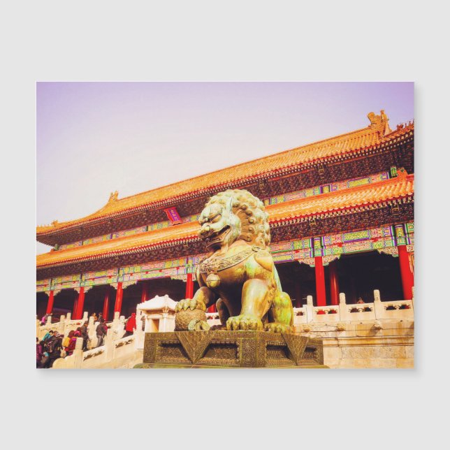 Peking verbotene Stadt, GuGong China Magnetkarte (Vorderseite)