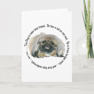 Pekinger Weisheit - Der Hund ist der beste Freund  Karte