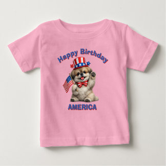 Pekingese (2af) Patriotisches Kind T-Shirt