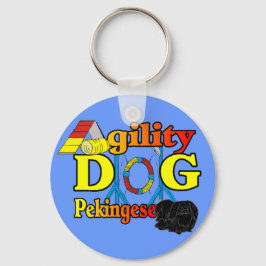 Pekingese_Agility Geschenke Schlüsselanhänger