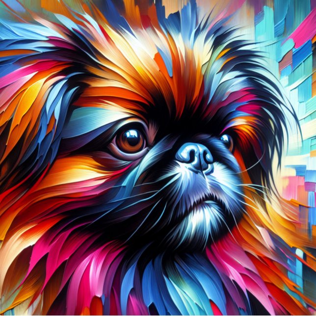 Pekingese AkrylPrintwerbung | Farblich | Lebhaft Puzzle (Von Creator hochgeladen)
