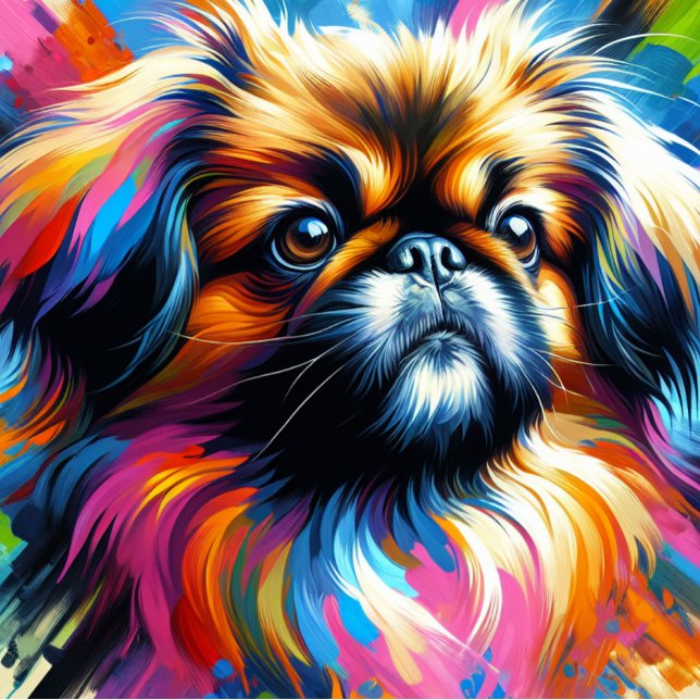 Pekingese AkrylPrintwerbung | Farblich | Lebhaft Puzzle (Von Creator hochgeladen)