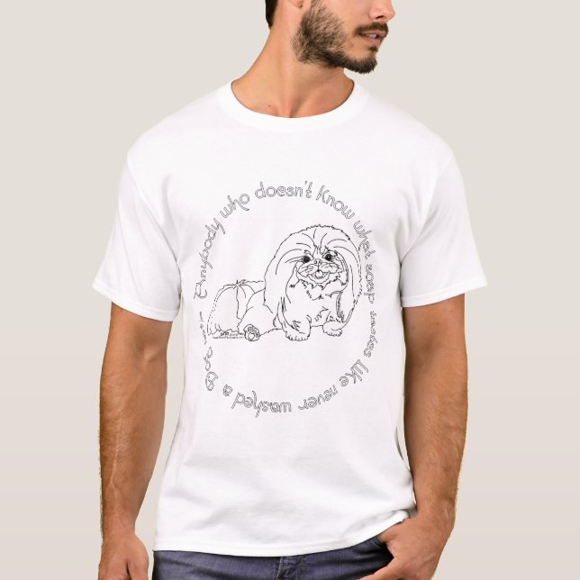 Pekingese Bath T-Shirt (Vorderseite)