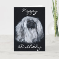 Pekingese Birthday Grußkarte
